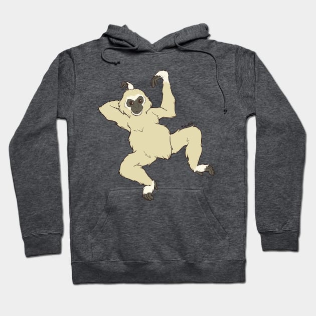 Lar Gibbon Hoodie by TaksArt